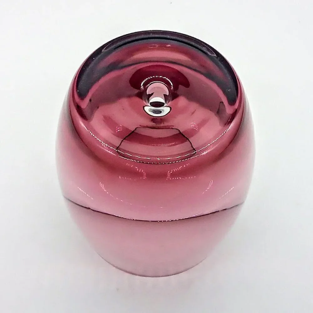 Amethyst Purple Controlled Bubble Glass Candle Holder